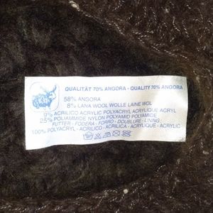 Fuzzy Angora knit hat